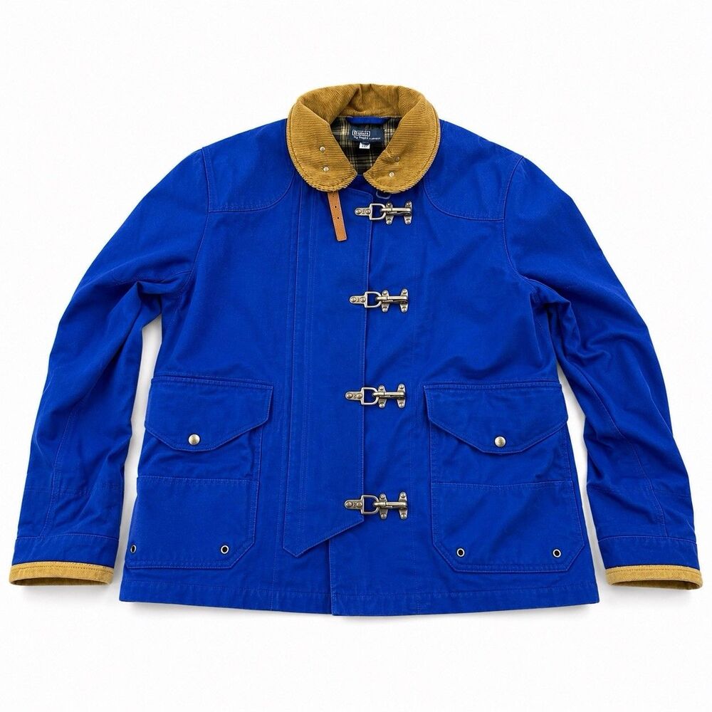 Polo Ralph Lauren Cortland Clasp Closure Fireman Jacket XL Heritage Royal Blue